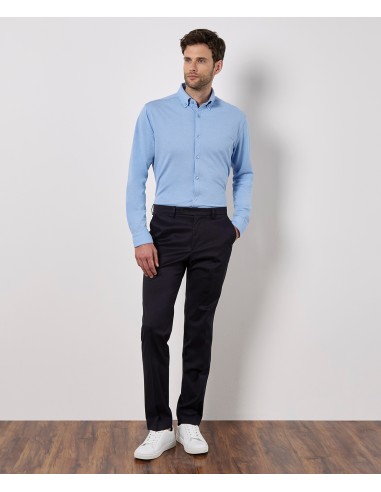 KUS-KK143-Tailored Fit Superwash® 60º Pique Shirt Long Sleeve